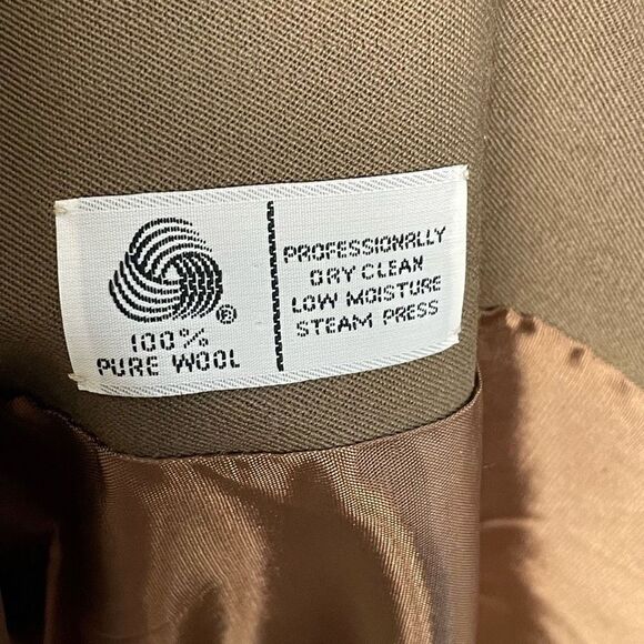 JH Collecttibles Oversized Vintage 100% Merino Wool Trench Coat - Women’s XL - Picture 6 of 7